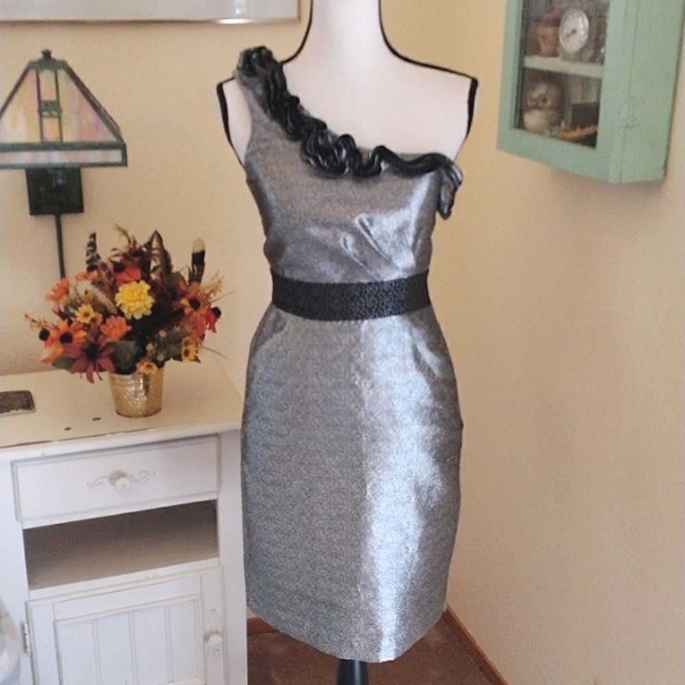 Max & Cleo Silvery Dress